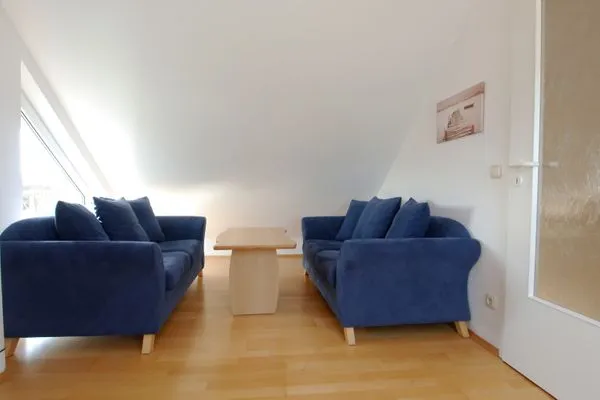 Wohnbereich im DG Residenz am Strand Wohnung 5-71