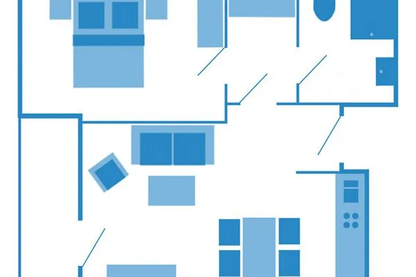 Grundriss der Wohnung  Villa Kurpark - Wohnung 512