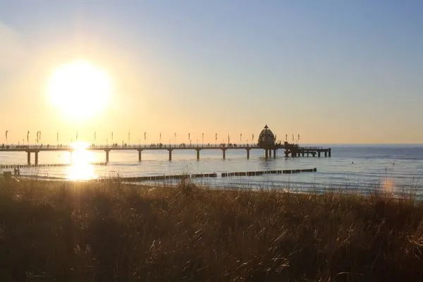 Sonnenuntergang am Strand von Zingst Logierhaus Friedrich WE 01 - "Beachhouse No.1"