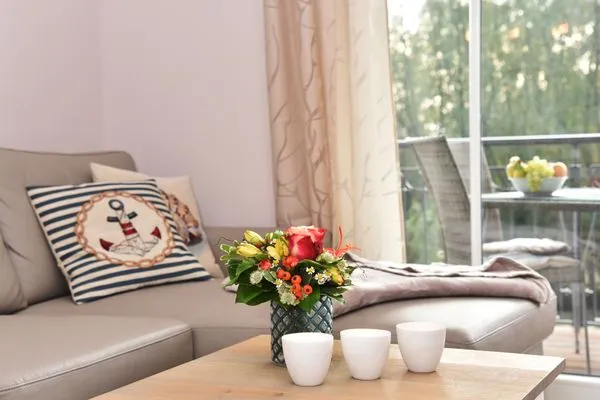 Sofaecke mit Couchtisch Logierhaus Friedrich WE 10 - "Muschelsucher"