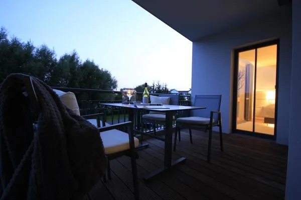 Balkon Logierhaus Friedrich WE 11 - "Strandmuschel"