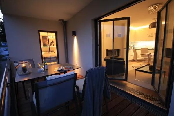 Balkon Logierhaus Friedrich WE 11 - "Strandmuschel"