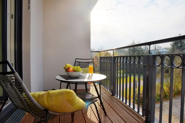 Balkon Logierhaus Friedrich WE 12 - "Dünenglitzern"