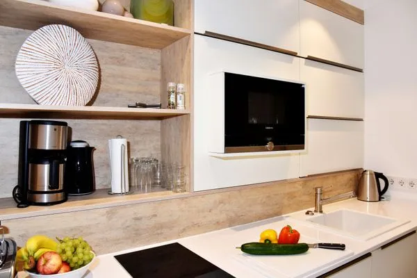 offene Küche Logierhaus Friedrich WE 12 - "Dünenglitzern"