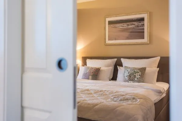 Blick in das Schlafzimmer Logierhaus Friedrich WE 14 - "Seeblick"