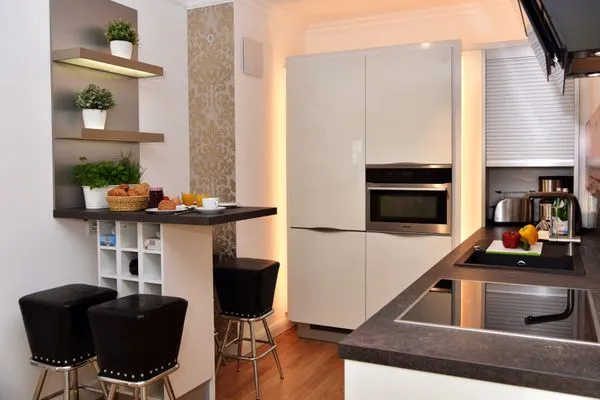 offene Küche Logierhaus Friedrich WE 19 - "Weststrand"