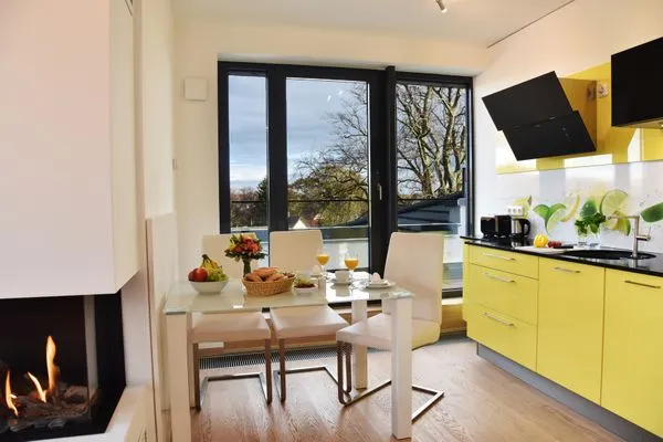 offene Küche Logierhaus Friedrich WE 24 - "Sandläufer"