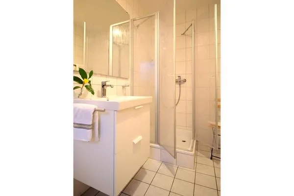Badezimmer mit Dusche Zur Hanse Wohnung 1.1