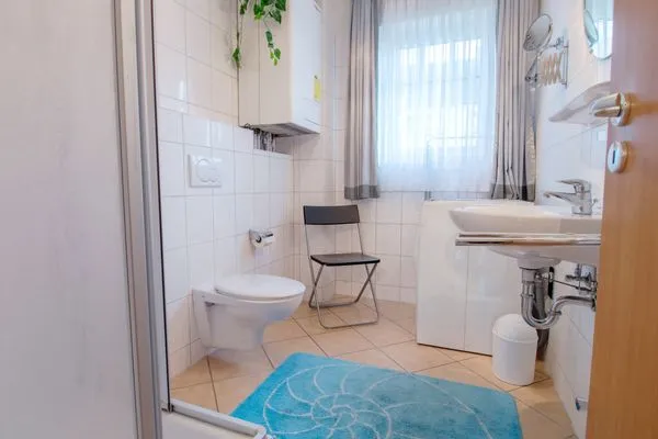 Badezimmer mit Dusche Zur Hanse Wohnung 4.2