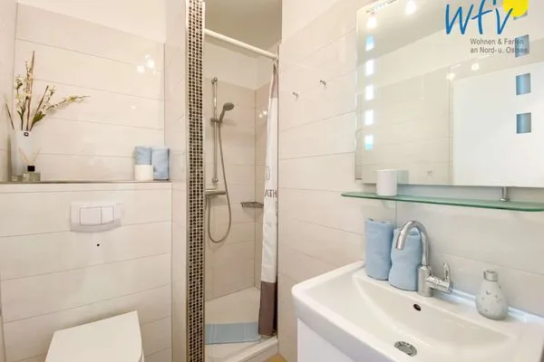 Badezimmer Ferienhaus Seeblick Ferienwohnung 78