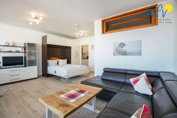 Wohnzimmer Ferienhaus Seeblick Ferienwohnung 78