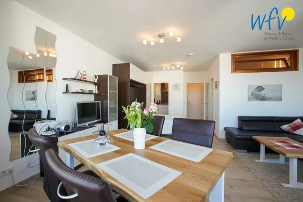 Wohnzimmer Ferienhaus Seeblick Ferienwohnung 78