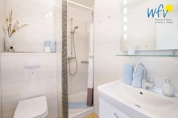 Badezimmer Ferienhaus Seeblick Ferienwohnung 78