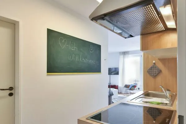 Küche / Küchenzeile Haus Strandblick Ferienwohnung 14