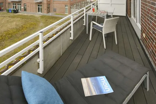 Balkon Haus Strandblick Ferienwohnung 14