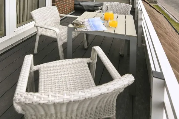 Balkon Haus Strandblick Ferienwohnung 15