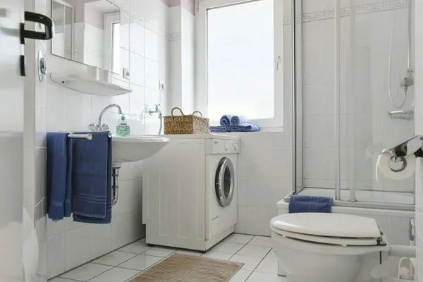 Badezimmer Haus Strandblick Ferienwohnung 15