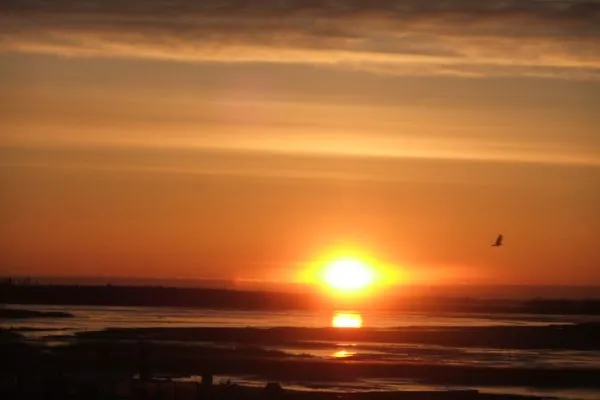 Sonnenuntergang  Appartementhaus Boddenblick "Himmelkieker"