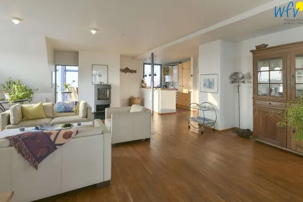Wohnzimmer Haus Dünenblick Ferienwohnung 23