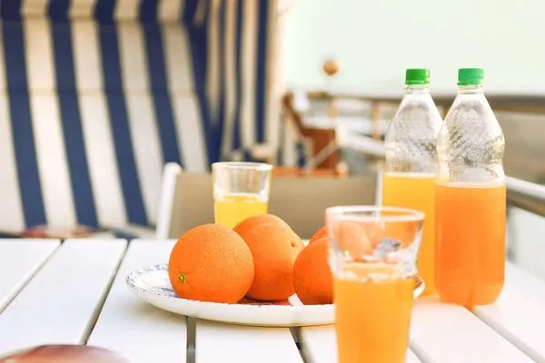 Balkon mit Strandkorb (Strandkorb aktuell in Reparatur) Haus Dünenblick Ferienwohnung 23