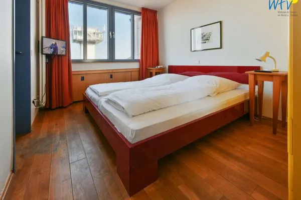 Schlafzimmer Haus Dünenblick Ferienwohnung 23