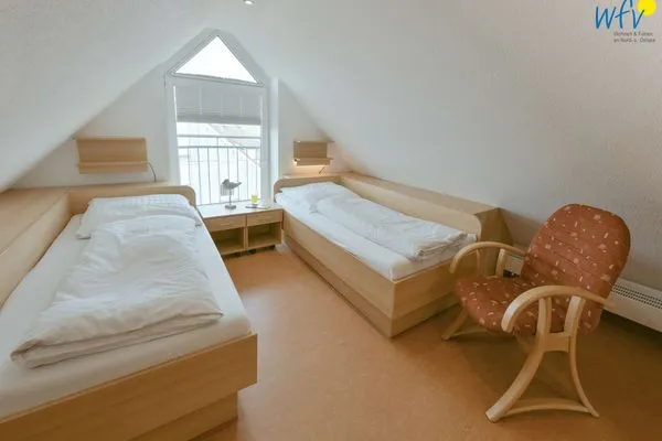 Schlafzimmer Maisonette-Wohnungen am Steingarten Ferienwohnung 3