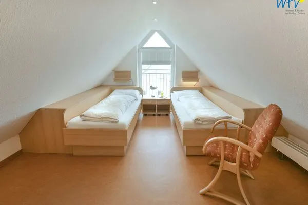 Schlafzimmer Maisonette-Wohnungen am Steingarten Ferienwohnung 3