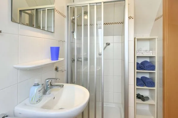 Badezimmer Maisonette-Wohnungen am Steingarten Ferienwohnung 3