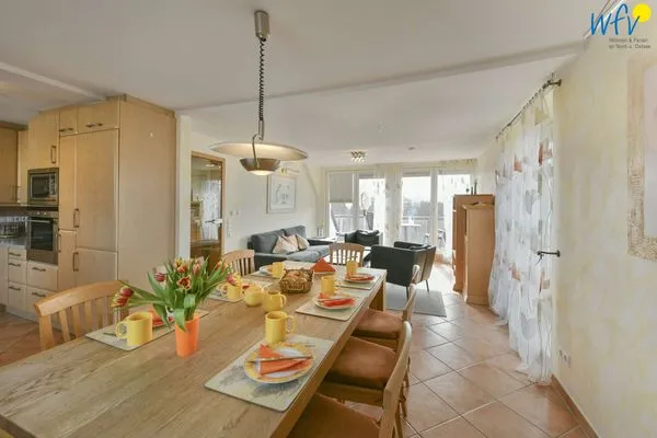 Wohnzimmer Maisonette-Wohnungen am Steingarten Ferienwohnung 3