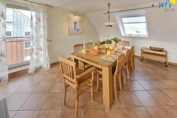 Essbereich Maisonette-Wohnungen am Steingarten Ferienwohnung 3