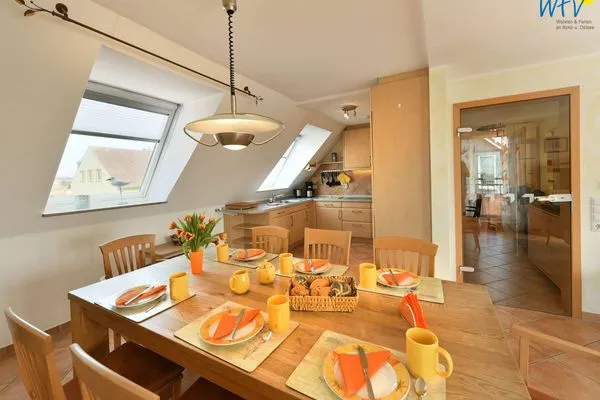 Essbereich Maisonette-Wohnungen am Steingarten Ferienwohnung 3