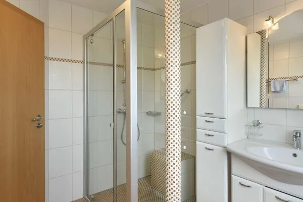 Badezimmer Maisonette-Wohnungen am Steingarten Ferienwohnung 3