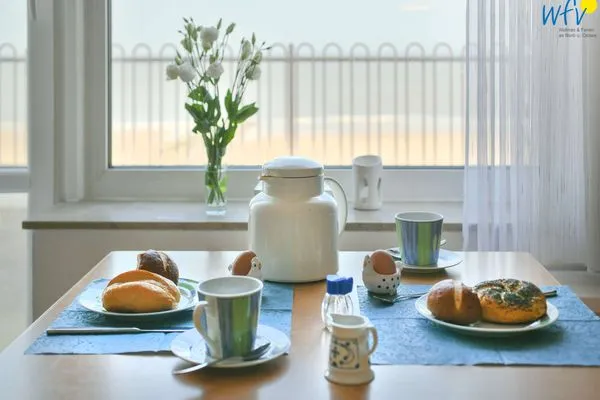 Essbereich mit Blick aufs Meer Villa Alexandra Ferienwohnung 15