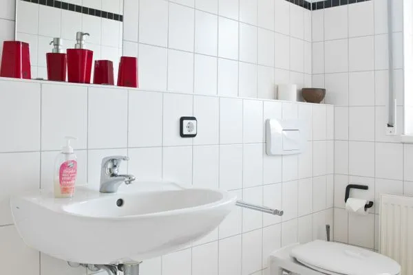 Badezimmer Landhaus am Meer Strandglück