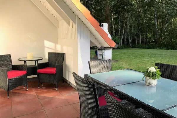 Terrasse Ferienpark Freesenbruch Doppelhaushälfte 11a - Schwalbennest