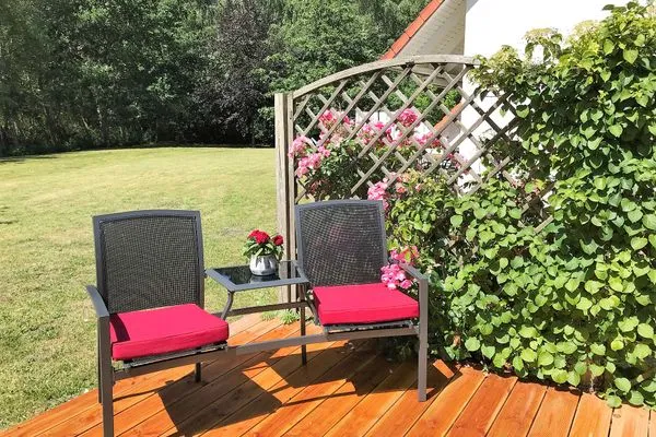 Terrasse Ferienpark Freesenbruch Doppelhaushälfte 11a - Schwalbennest