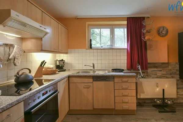 Küche / Küchenzeile Haus Dünenrose Ferienwohnung Klabautermann