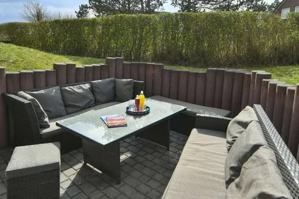 Terrasse Haus Dünenrose Ferienwohnung Klabautermann