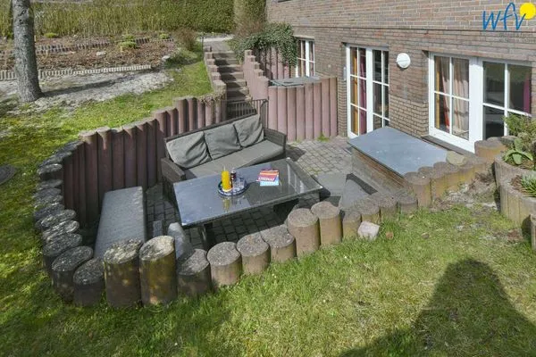 Terrasse Haus Dünenrose Ferienwohnung Klabautermann