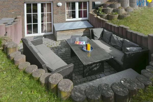 Terrasse Haus Dünenrose Ferienwohnung Klabautermann