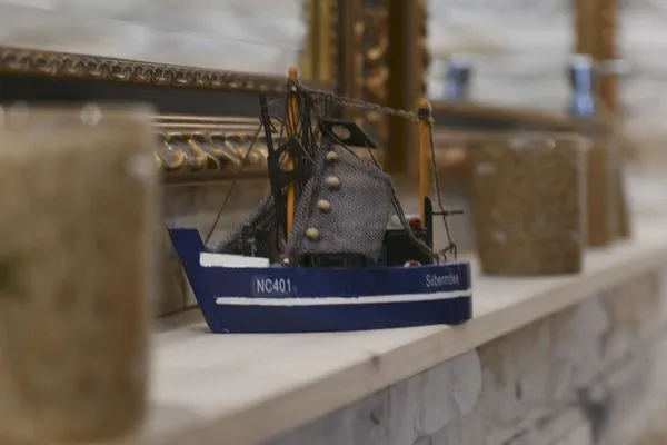 Dekoratives Detail Haus Dünenrose Ferienwohnung Klabautermann