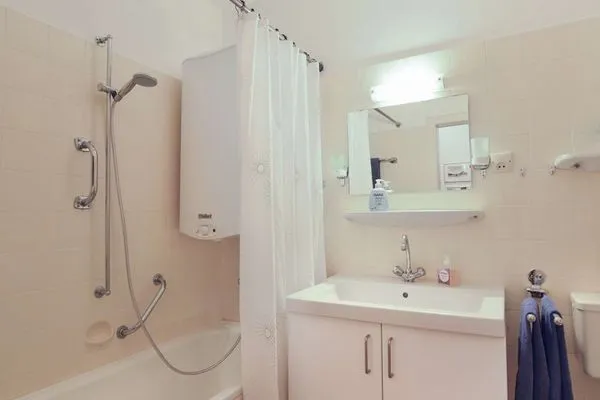 Badezimmer Haus Gorch Fock Ferienwohnung Kamps