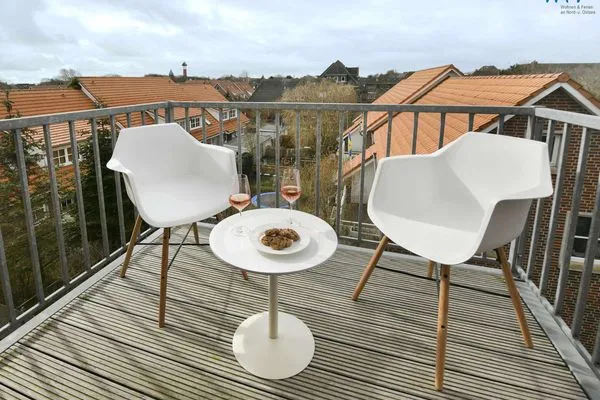 Balkon Kapitänshaus Ferienwohnung 11