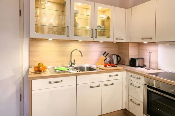 Küche / Küchenzeile Kapitänshaus Ferienwohnung 5