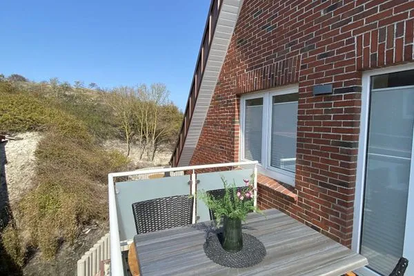Balkon Strandhaus Ferienwohnung Backbord