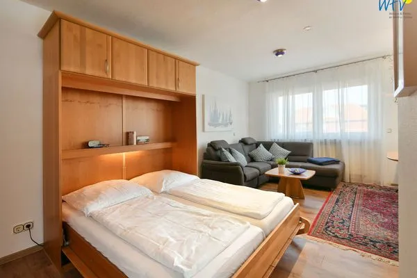 Schlafmöglichkeiten im Wohnzimmer Haus Elisabeth-Anna-Straße 28 Ferienwohnung 14