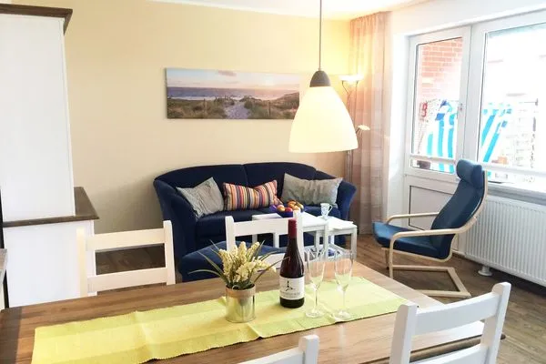 Essbereich der Ferienwohnung Meeresleuchten in Wittdün auf Amrum  Ferienwohnung *Meeresleuchten*