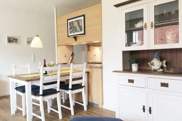 Essbereich der Ferienwohnung Meeresleuchten in Wittdün auf Amrum  Ferienwohnung *Meeresleuchten*