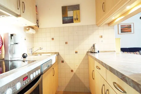 Küche der Ferienwohnung Meeresleuchten in Wittdün auf Amrum  Ferienwohnung *Meeresleuchten*