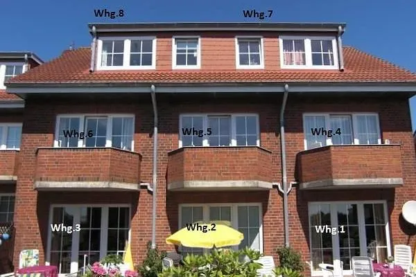 Hausansicht -Südspitze 18- Haus *Südspitze 18* Ferienwohnung Südspitze 18/6 - Meerblick